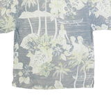 ISLAND REPUBLIC Mens Hawaiian Shirt Grey L