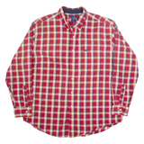 CHAPS RALPH LAUREN Mens Shirt Red Check Long Sleeve XL