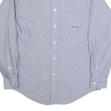 NAUTICA Mens Plain Shirt Blue Long Sleeve S