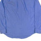 TOMMY HILFIGER Mens Plain Shirt Blue Long Sleeve M