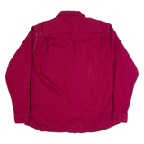 WRANGLER Mens Plain Shirt Red Long Sleeve XL