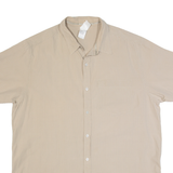 THE NORTH FACE Mens Shirt Beige Check 2XL
