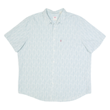 LEVI'S Mens Shirt Blue Striped XL