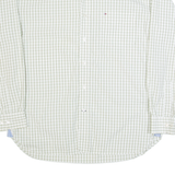TOMMY HILFIGER Mens Shirt Cream Check Long Sleeve L