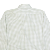 TOMMY HILFIGER Mens Shirt Cream Check Long Sleeve L