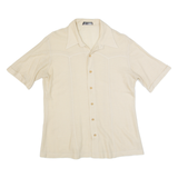 PAUL FOURTICA Mens Plain Shirt Beige M