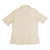 PAUL FOURTICA Mens Plain Shirt Beige M