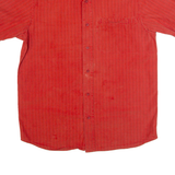 THE NORTH FACE Mens Shirt Orange Striped L