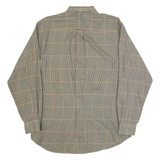 NAUTICA Mens Shirt Beige Check Long Sleeve L