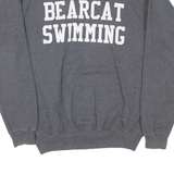 HANES Bearcat Swimming Mens Sweatshirt Grey USA S