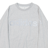 ADIDAS Boys Sweatshirt Grey M