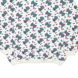 ALLEN COX Floral Womens Sweatshirt White L