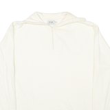 EXTEND Mens Sweatshirt Cream 1/4 Zip L