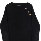 LAUREN RALPH LAUREN Stretch Womens Jumper Blue Tight Knit S