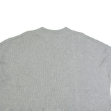 FRENCH CONNECTION Frill Womens Jumper Grey Tight Knit Short Sleeve L