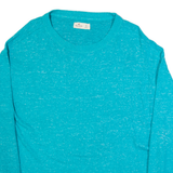 HOLLISTER Womens Jumper Blue Tight Knit Viscose S