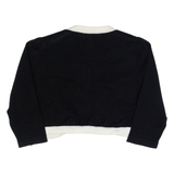 MONSOON Shawl Womens Cardigan Black V-Neck Tight Knit 3/4 Sleeve UK 12