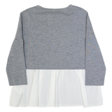 COS Shirt Underlay Womens Jumper Grey Tight Knit Wool S