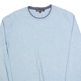 MICHAEL KORS Mens Jumper Blue Tight Knit M