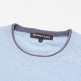 MICHAEL KORS Mens Jumper Blue Tight Knit M