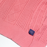 SUPERDRY Womens Jumper Pink Cable Knit XS