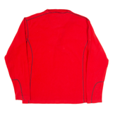 COLUMBIA Mens Fleece Red 1/4 Zip M