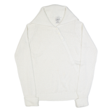 TOM TAILOR Womens Jumper White High Neck Tight Knit XL