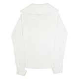 TOM TAILOR Womens Jumper White High Neck Tight Knit XL