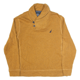 NAUTICA Mens Jumper Beige High Neck Tight Knit L