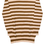 J.CREW Womens Patterned Jumper Pink Striped Tight Knit Wool XXS