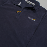 REGATTA Womens Fleece Blue 1/4 Zip UK 10