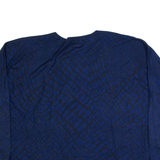 WHISTLES Oversized Womens Patterned Jumper Blue Tight Knit UK 6