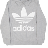 ADIDAS Womens Grey Hoodie UK 12