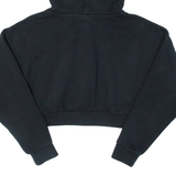 ADIDAS Cropped Womens Black Hoodie UK 6