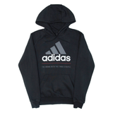 ADIDAS Mens Black Hoodie XS