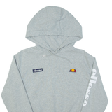 ELLESSE Cropped Womens Grey Hoodie UK 12