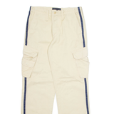 TOMMY HILFIGER Cargo Mens Trousers Beige Regular Straight W30 L34