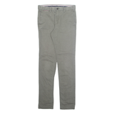 TOMMY HILFIGER Chino Mens Trousers Grey Regular Tapered W32 L34
