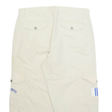 ADIDAS Cargo Outdoor Womens Trousers Beige Regular Tapered W36 L23