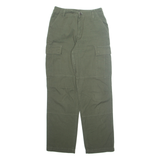 BAC Cargo Mens Trousers Green Regular Straight W26 L30