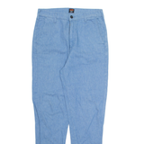 LEE Chino Mens Trousers Blue Regular Tapered W31 L31
