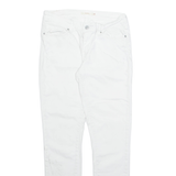 LEVI'S Womens Trousers White Regular Tapered W28 L28
