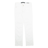 GUESS Womens Trousers White Regular Tapered W30 L31