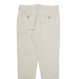 KANGOL Chino Mens Trousers Cream Regular Tapered W34 L31