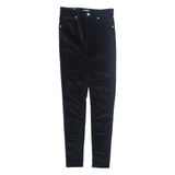 LEVI'S Womens Velvet Trousers Black Slim Tapered W25 L29
