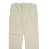 LEVI'S 558 Mens Trousers Cream Regular Straight W34 L32