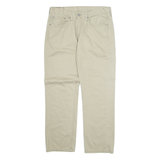 LEVI'S 514 Mens Trousers Beige Regular Straight W34 L30