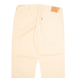LEVI'S 501 Mens Trousers Orange Relaxed Straight W44 L32