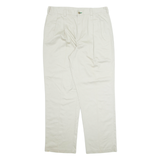 TOMMY HILFIGER Chino Mens Trousers Cream Relaxed Straight W36 L32
