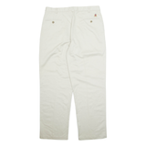 TOMMY HILFIGER Chino Mens Trousers Cream Relaxed Straight W36 L32